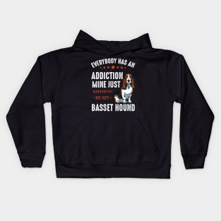 Basset Hound - Everybody has an Addiction Basset Kids Hoodie